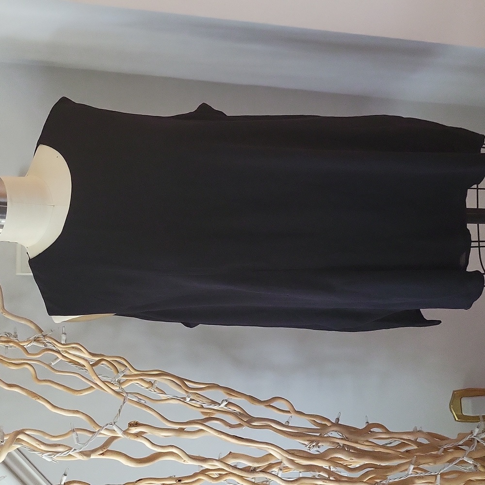 MARLA WYNNE sz 1X black tunic blouse